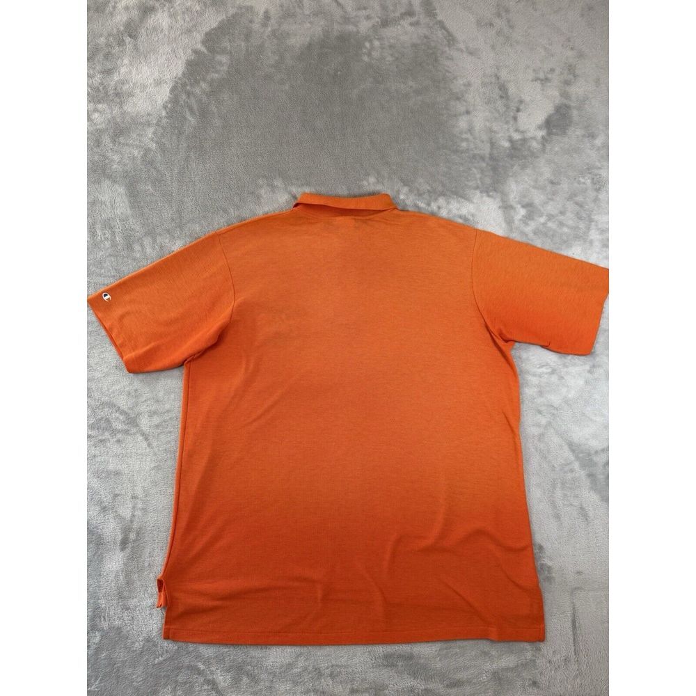 Clemson Tigers Champion Shirt Mens 2XL Orange Polo Made In USA Vintage 90s - Picture 9 of 15